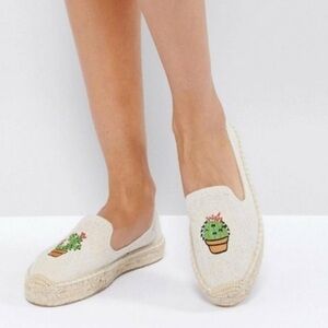 Soludos Canvas Cactus Embroidered Espadrilles